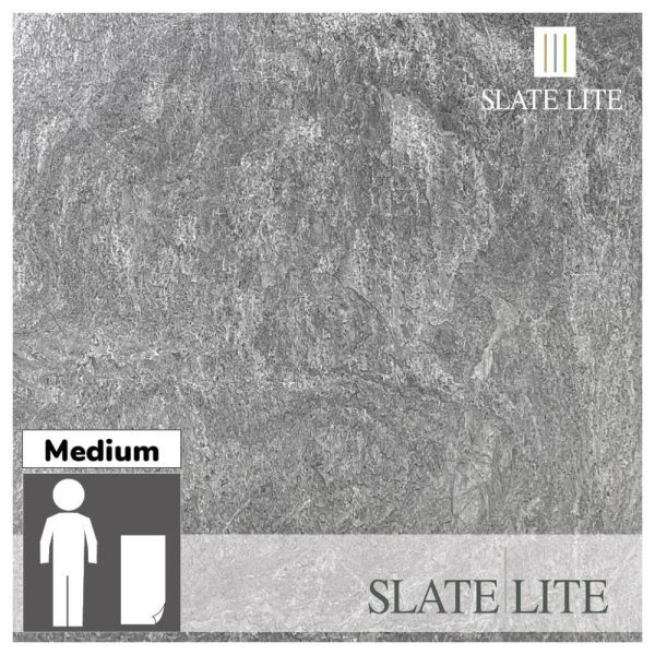 Размери на каменен декор от естествени камъни Grey Limestone Slate-Lite