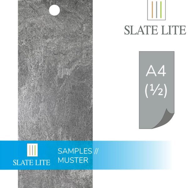 Размери на каменен декор от естествени камъни Grey Limestone Slate-Lite