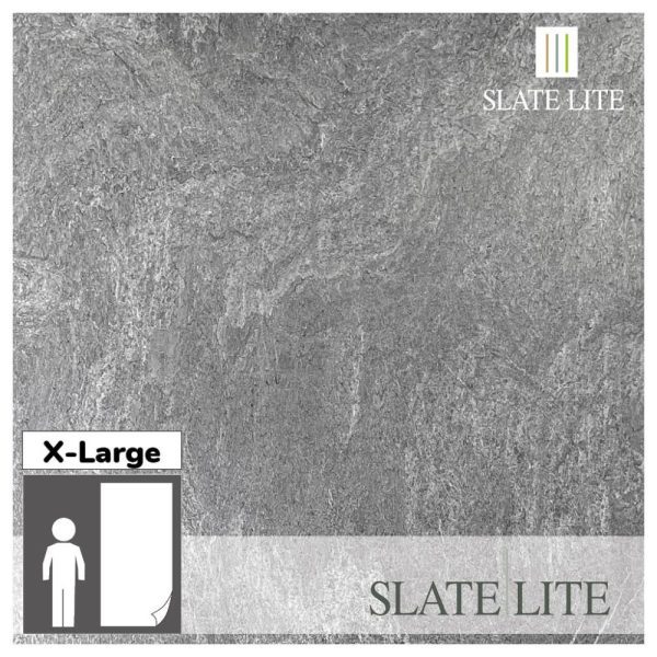 Размери на каменен декор от естествени камъни Grey Limestone Slate-Lite