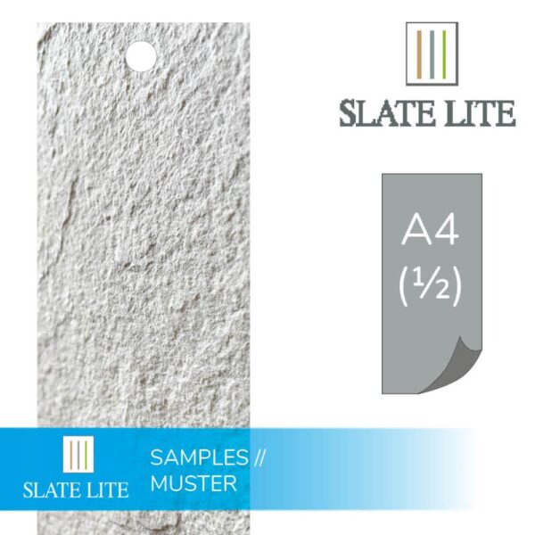 размер на каменен декор за стена Italian White Slate-Lite