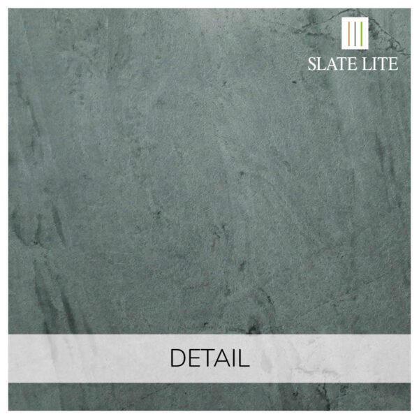 Детайл на каменен декор от естествени камъни Jade Green Slate-Lite