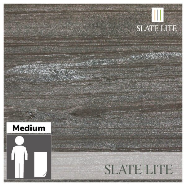 Размери на каменен декор от естествени камъни Monsoon Black Slate-Lite