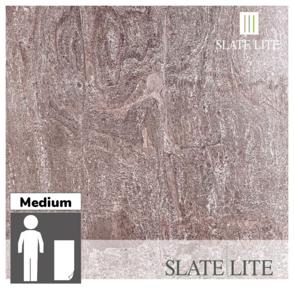 Размери на каменен декор от естествени камъни Pink Limestone Slate-Lite