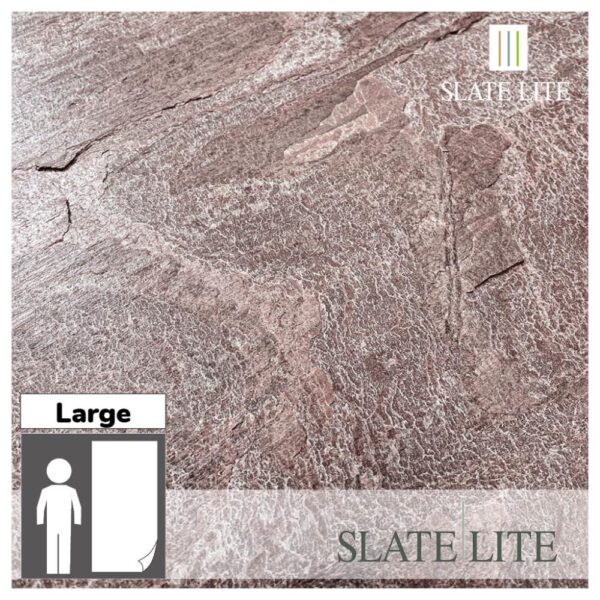 Размери на каменен декор от естествени камъни Pink Limestone Slate-Lite