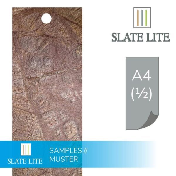 Размери на каменен декор от естествени камъни Rainforest Brown Bright Slate-Lite