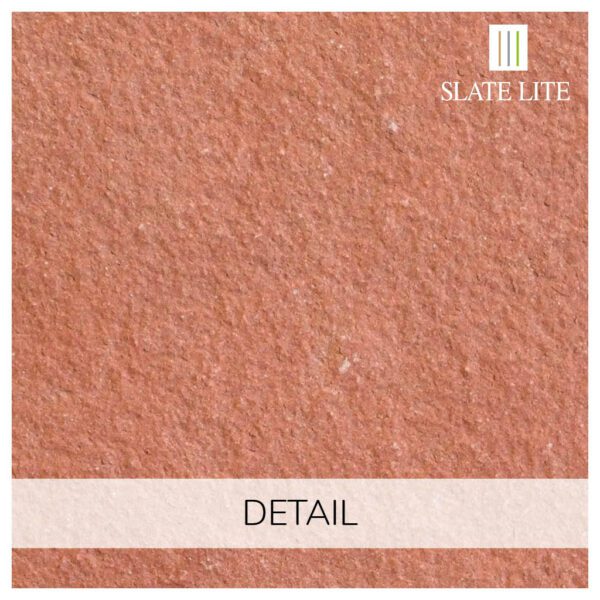 Детайл на каменен декор от естествени камъни Red Sand Slate-Lite