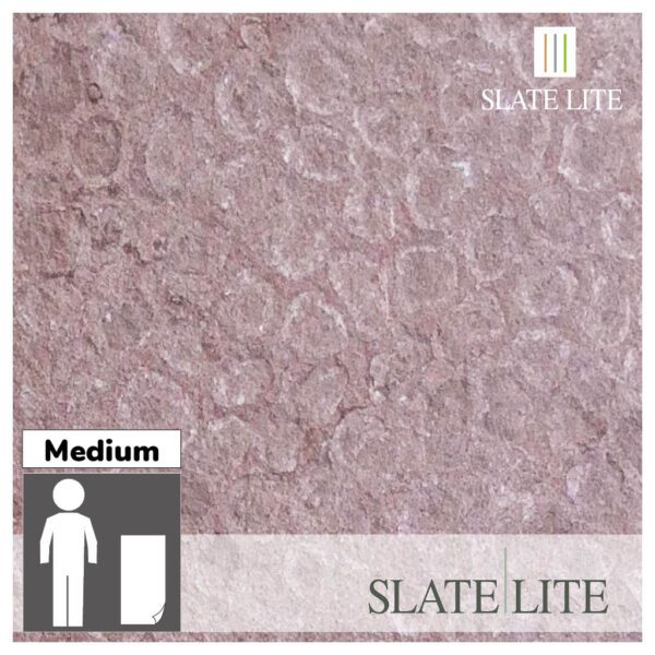 Размери на каменен декор от естествени камъни Red Shell Slate-Lite