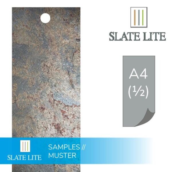 Размер накаменен декор от естествени камъни Stardust Slate-Lite