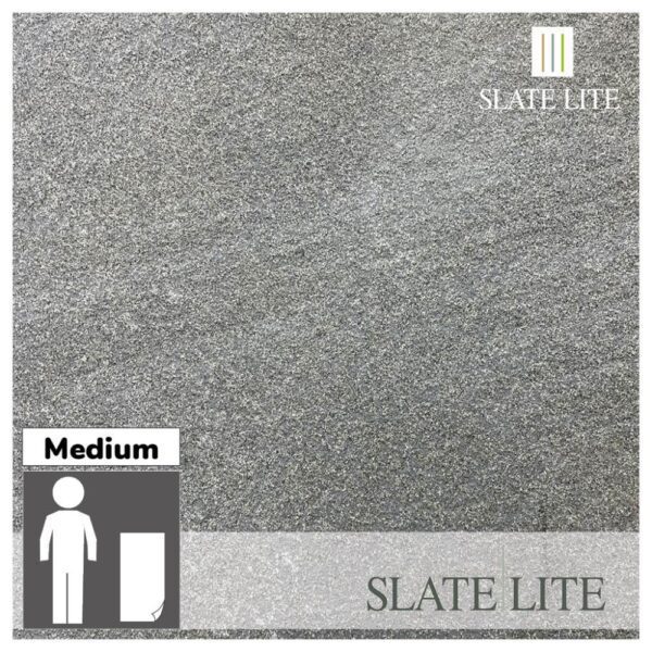 Размери на каменен декор от естествени камъни Swiss Grey Slate-Lite