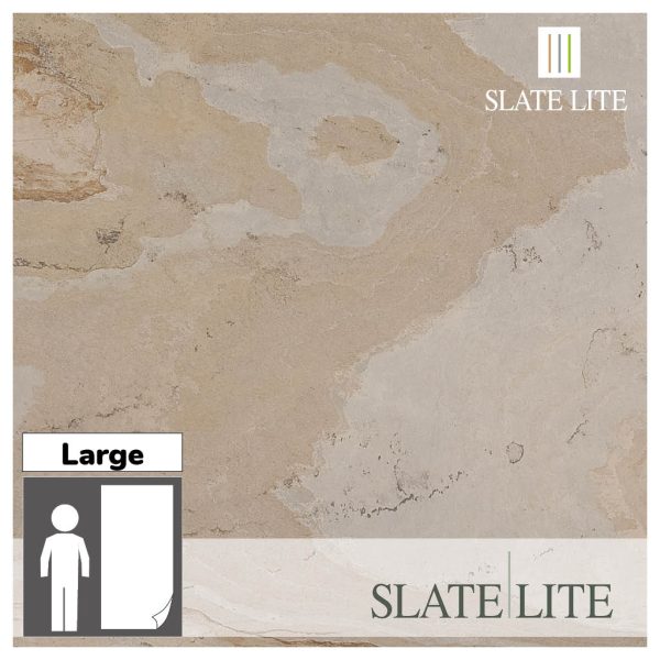 Размери на каменен декор от естествени камъни Tan Slate-Lite