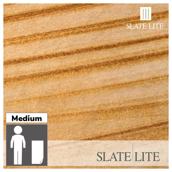 Размери на каменен декор от естествени камъни Teakwood Slate-Lite