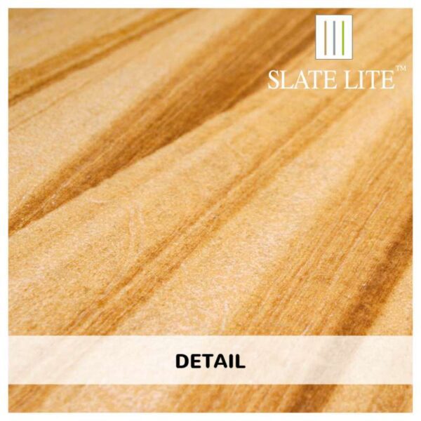 Детайл на каменен декор от естествени камъни Teakwood Slate-Lite