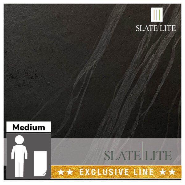 Размер накаменен декор от естествени камъни Terra Noir Diagonal Slate-Lite