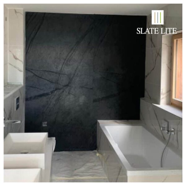 Приложение на каменен декор от естествени камъни Terra Noir Horizontal Slate-Lite