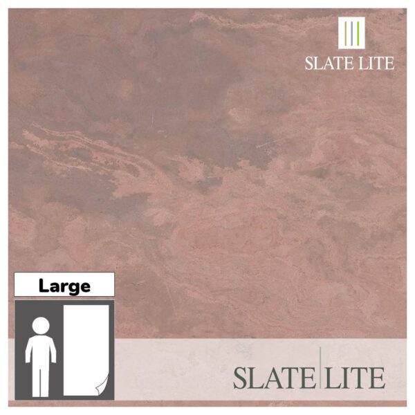 Размер на каменен декор от естествени камъни Terra Rosso Slate-Lite