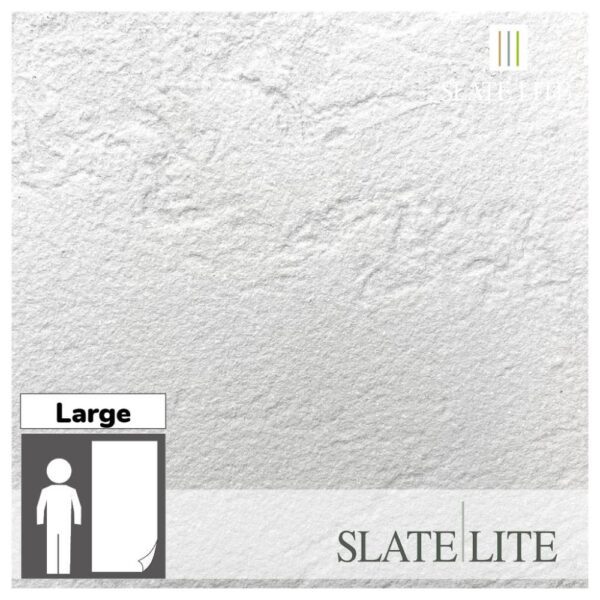 Размери на каменен декор от естествени камъни White Sparkle Slate-Lite