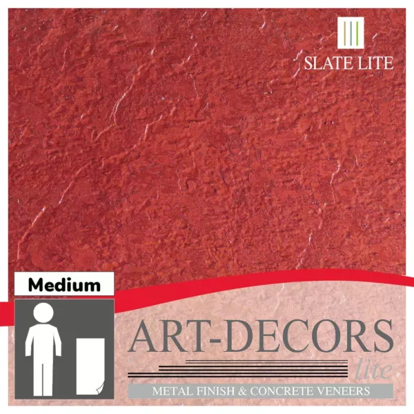 размер на арт каменна декорация Metallic Red Art-Decor