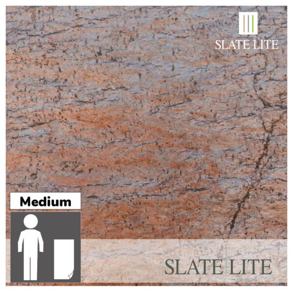 Размери на каменна фасада Cobre Slate-Lite