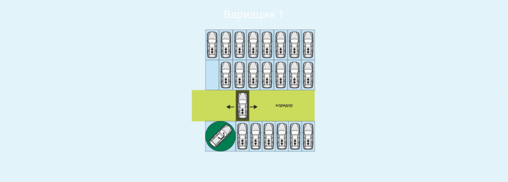 Вариация на подредба в паркинг DE-900